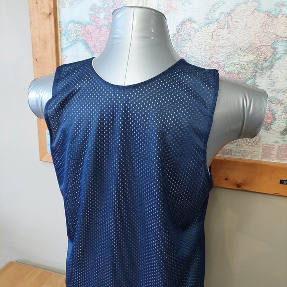 Basketball BC- Reversible Jersey Mesh Navy and White Men's Size Small - Picture 5 of 11